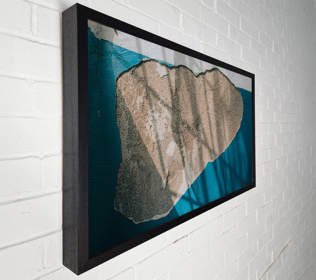  A Canvas Print of Blue And Beige Shadows Canvas Print