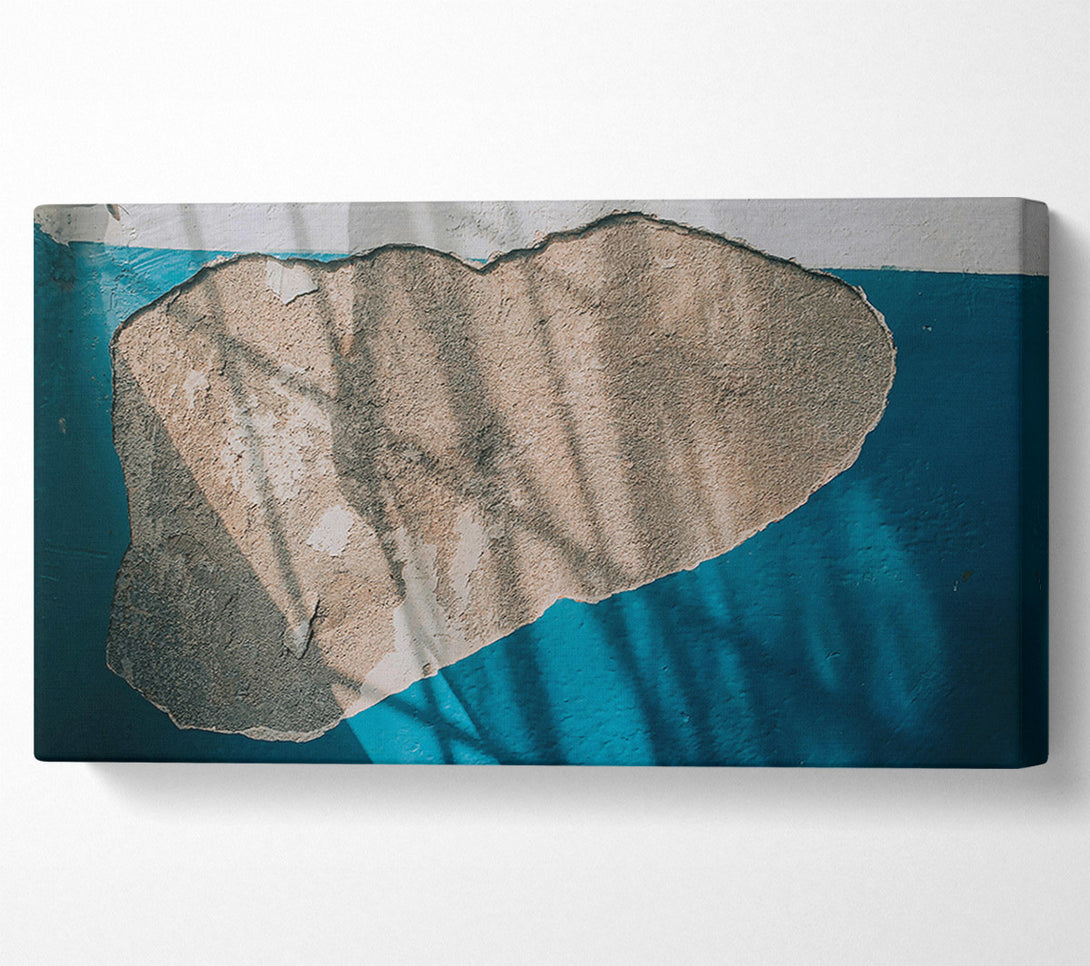  A Canvas Print of Blue And Beige Shadows Canvas Print