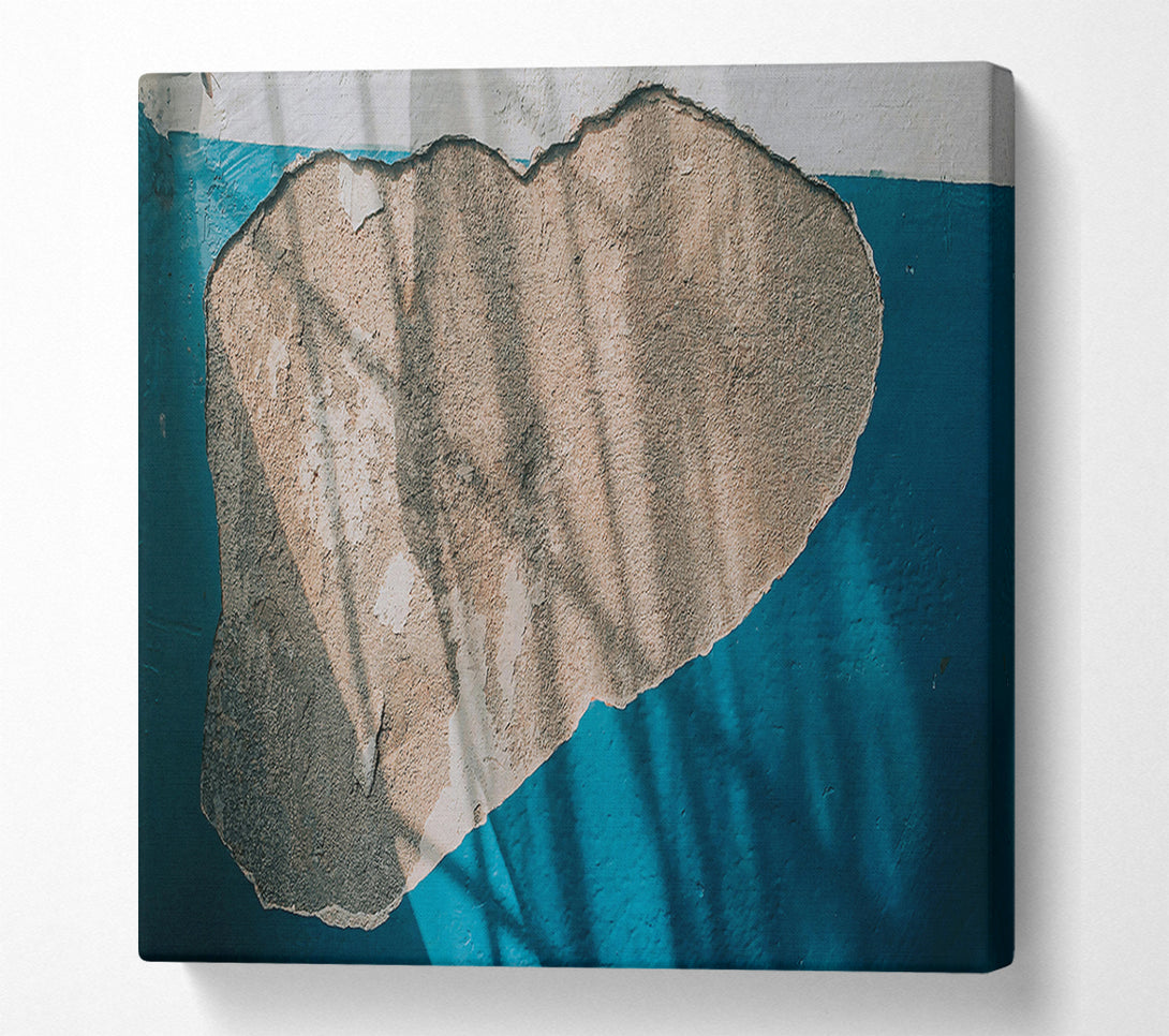  A Canvas Print of Blue And Beige Shadows Canvas Print