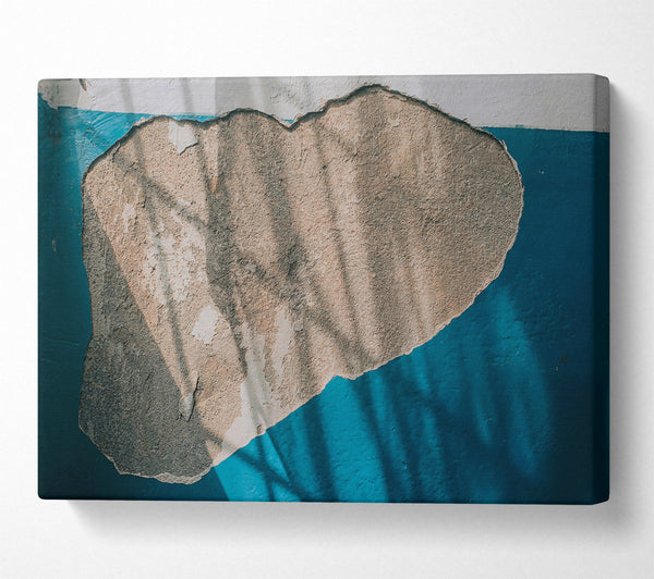  A Canvas Print of Blue And Beige Shadows Canvas Print