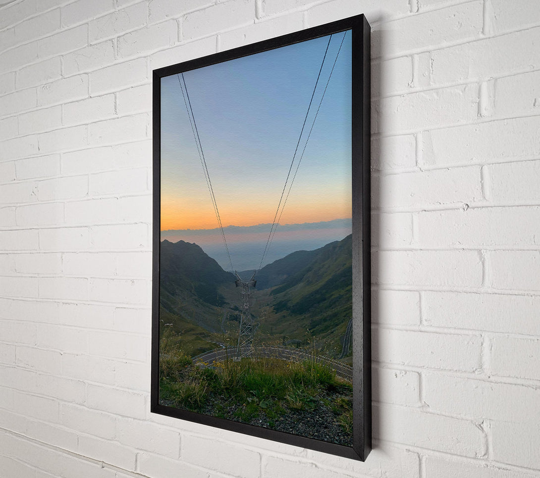  A Canvas Print of Orange Mountain Sky Canvas Art