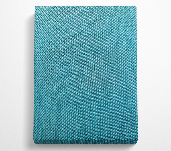  A Canvas Print of Teal Textured Lines Canvas Wall Art