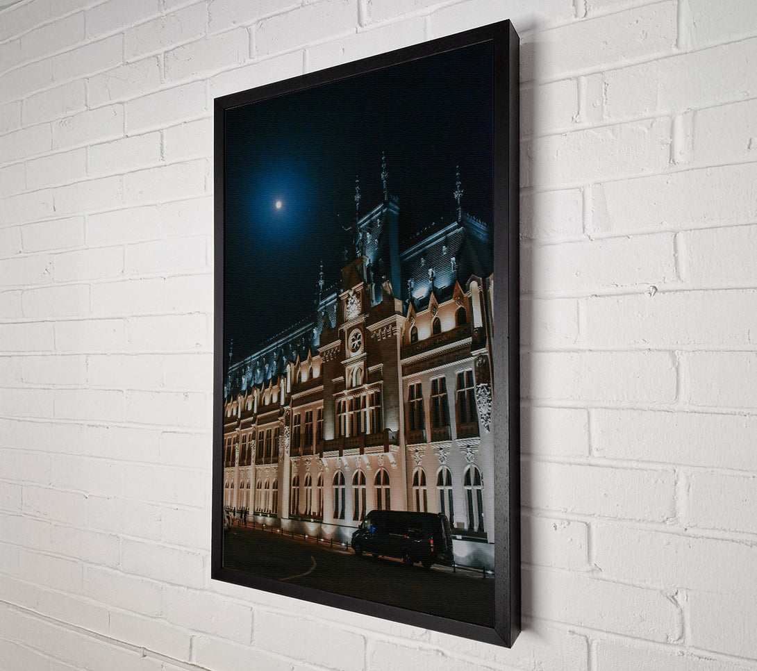  A Canvas Print of Golden Palace Moonlight Canvas Art