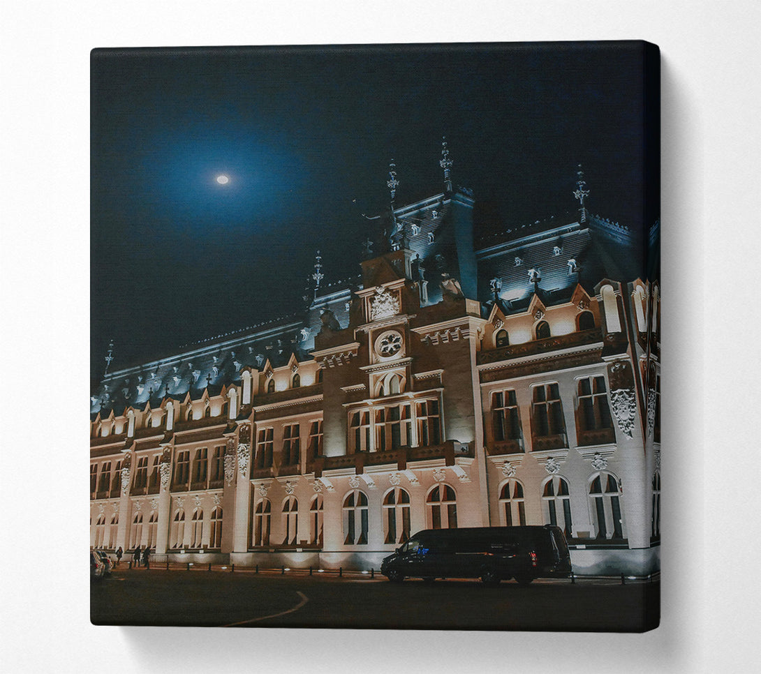  A Canvas Print of Golden Palace Moonlight Canvas Art