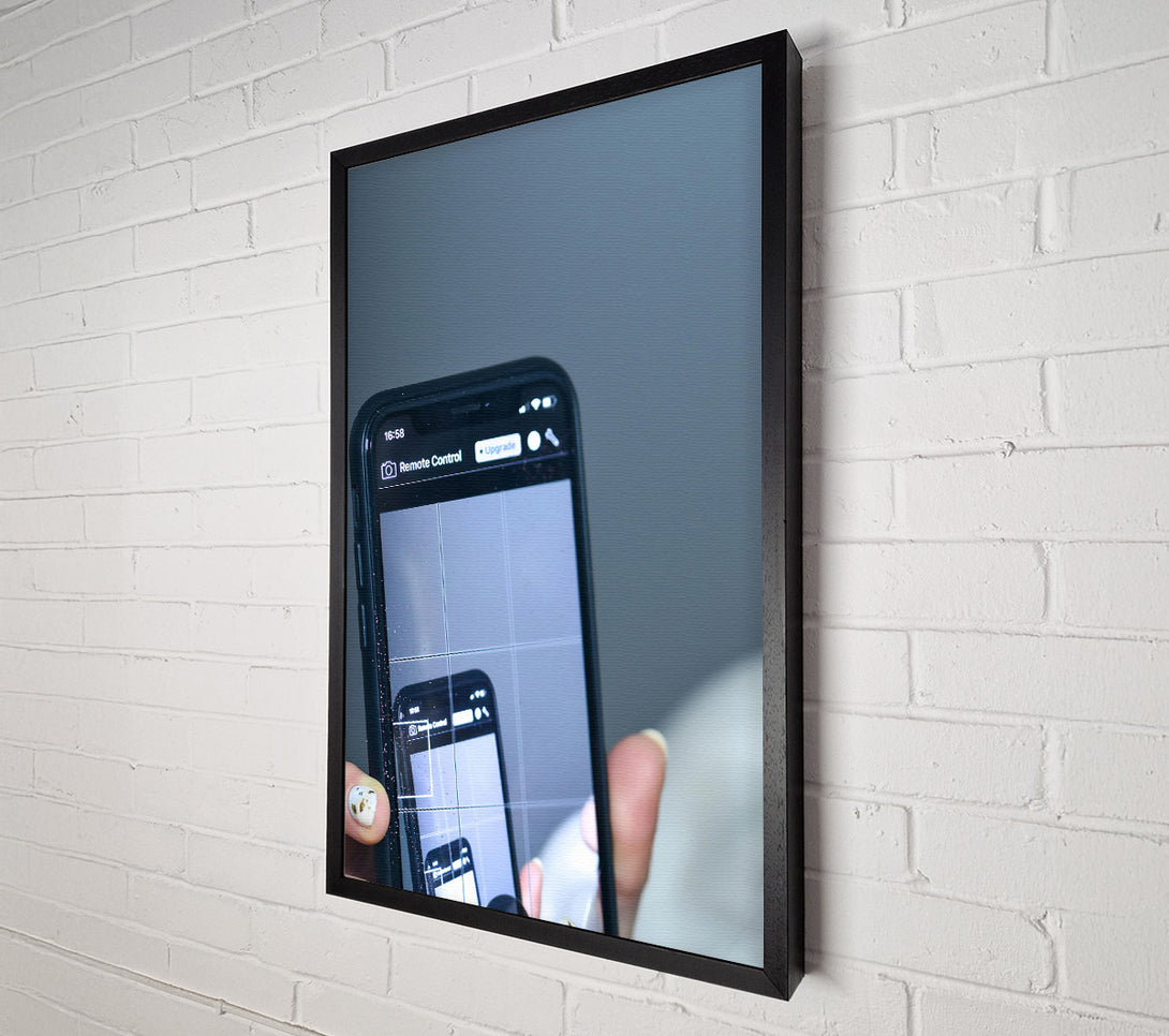  A Canvas Print of Black Screen Reflection Canvas Print