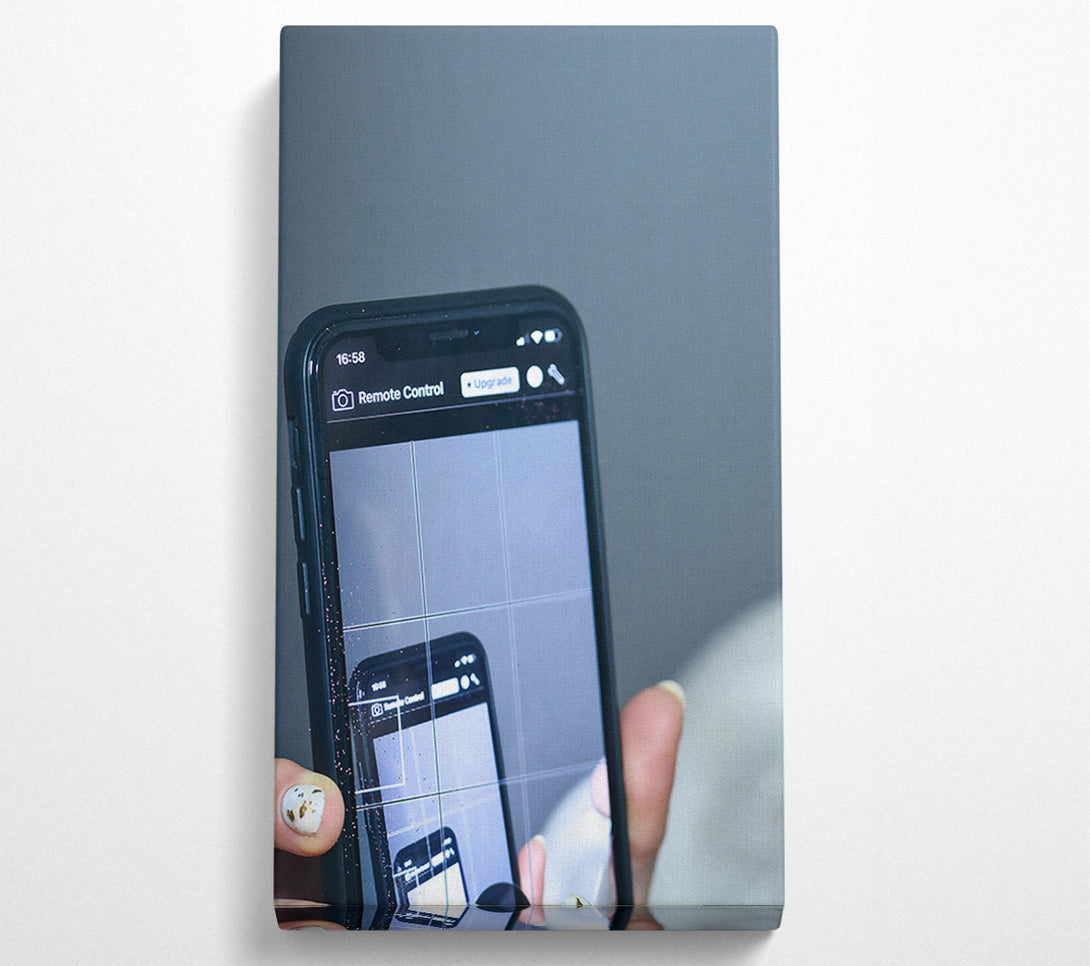  A Canvas Print of Black Screen Reflection Canvas Print