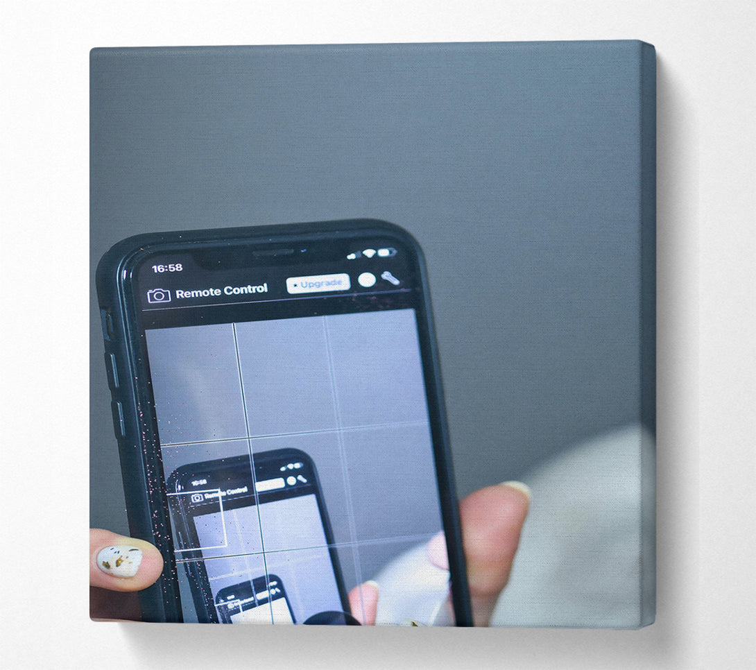  A Canvas Print of Black Screen Reflection Canvas Print