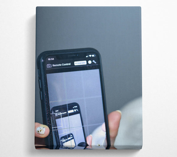  A Canvas Print of Black Screen Reflection Canvas Print