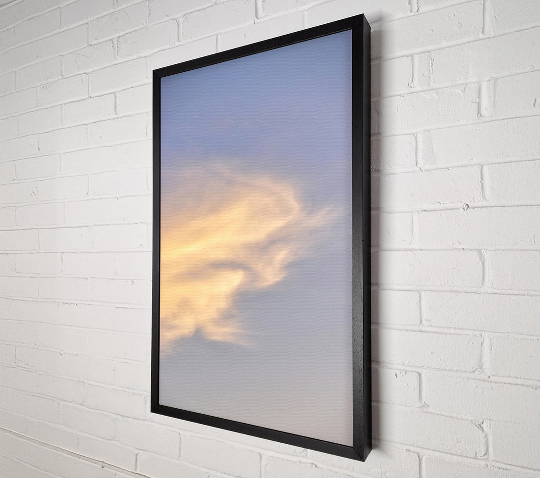  A Canvas Print of Golden Cloud Swirls Canvas Wall Art