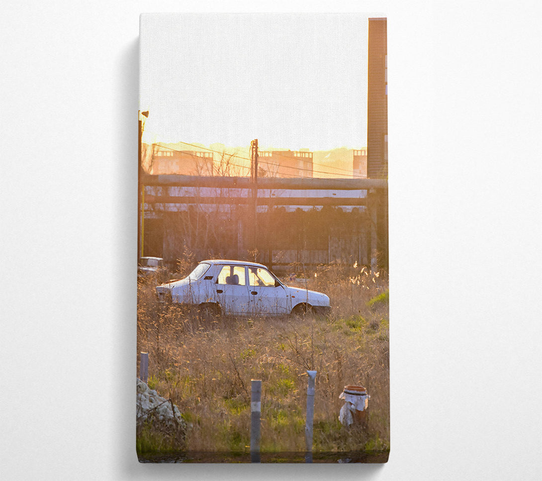 A Canvas Print of Golden Hour Car Canvas Art