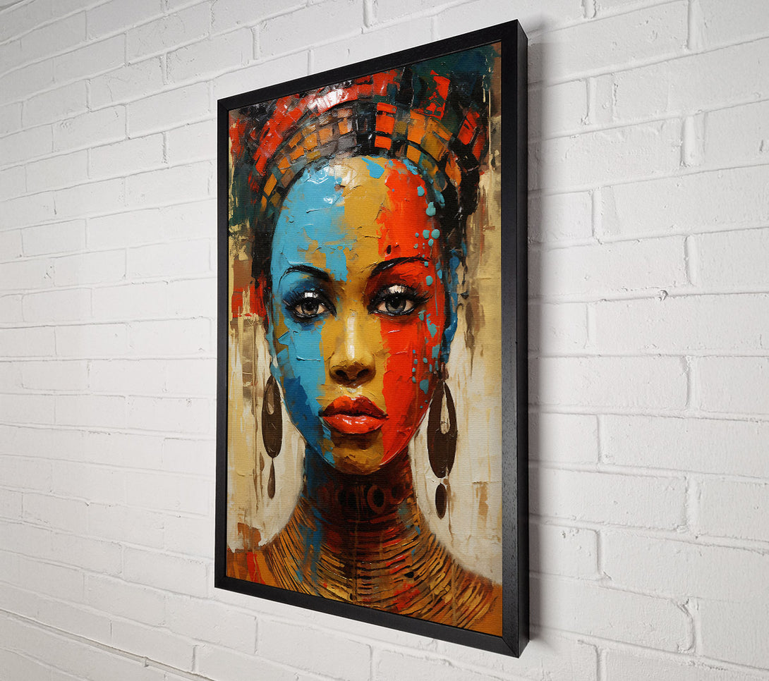  A Canvas Print of Painted Face Canvas Wall Art