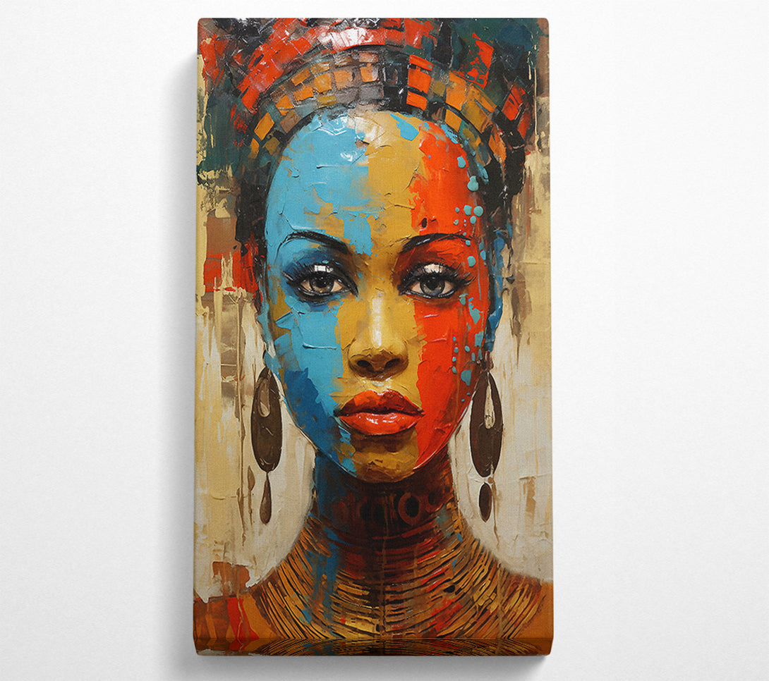  A Canvas Print of Painted Face Canvas Wall Art