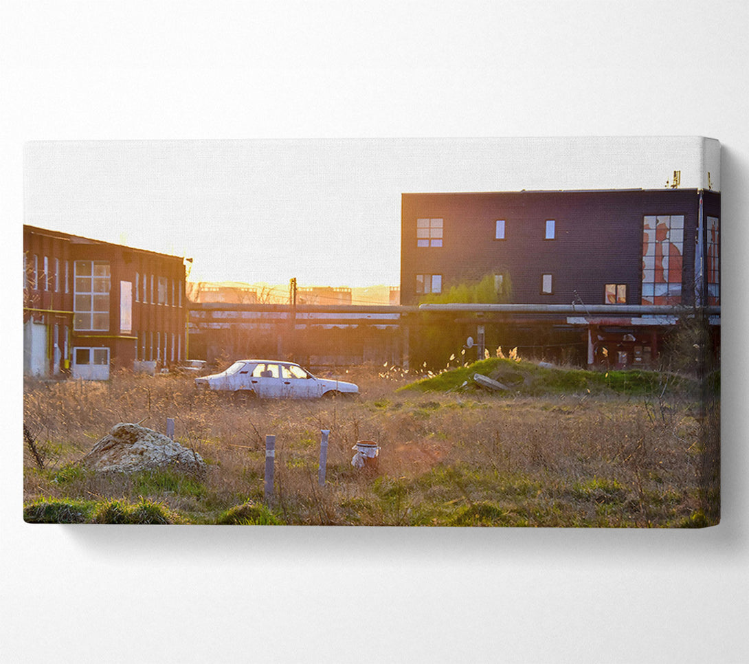  A Canvas Print of Golden Hour Rust Canvas Art