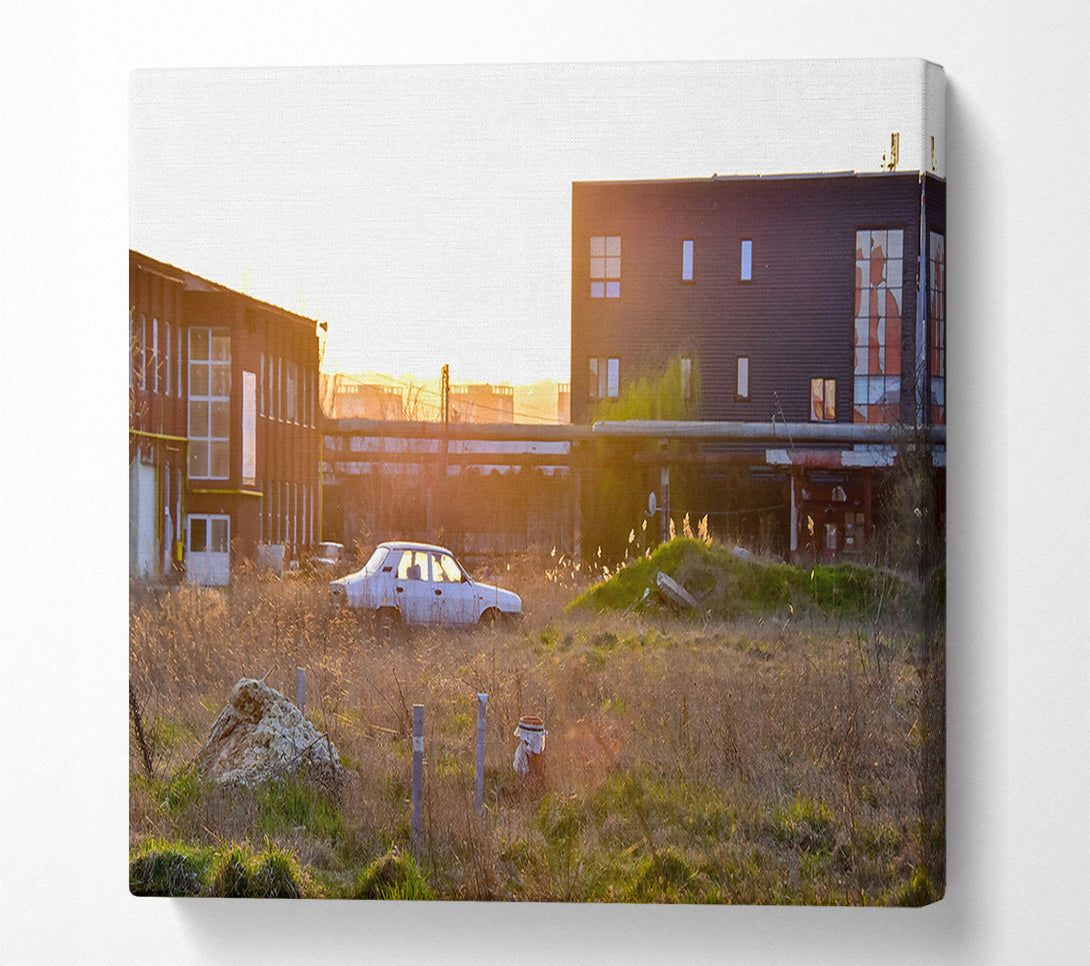  A Canvas Print of Golden Hour Rust Canvas Art