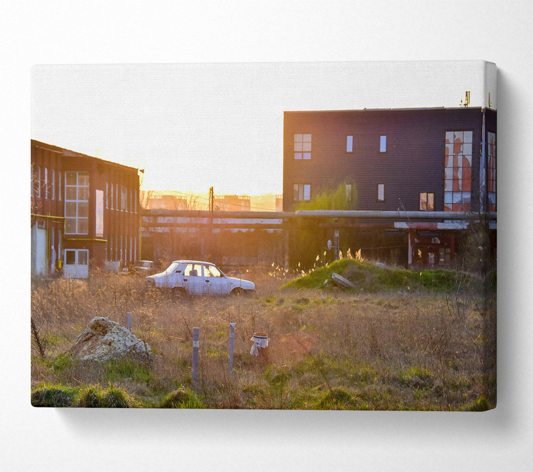  A Canvas Print of Golden Hour Rust Canvas Art