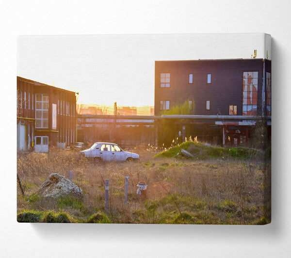  A Canvas Print of Golden Hour Rust Canvas Art