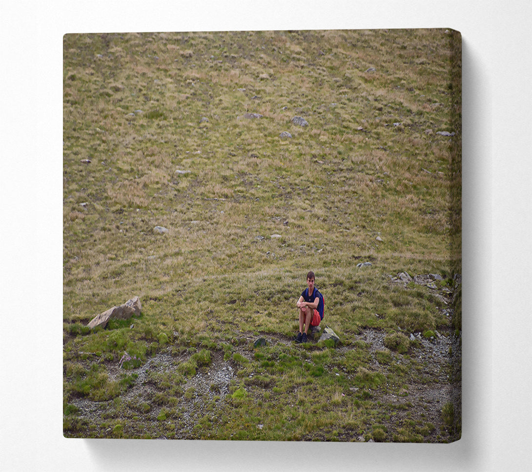  A Canvas Print of Green Solitude Canvas Print