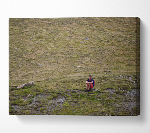  A Canvas Print of Green Solitude Canvas Print