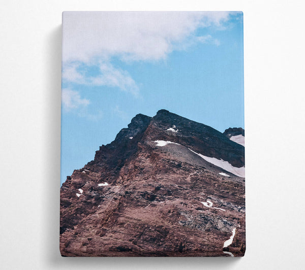  A Canvas Print of Crimson Mountain Peak Canvas Wall Art