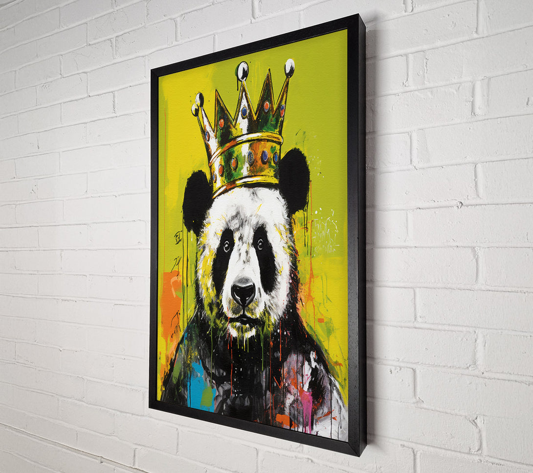  A Canvas Print of Panda Crown Urban Canvas Wall Art