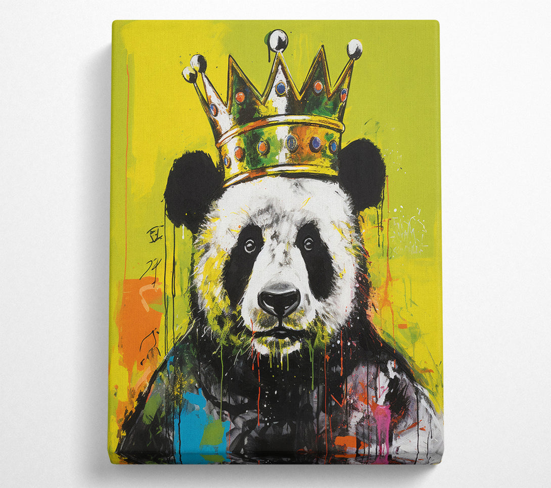  A Canvas Print of Panda Crown Urban Canvas Wall Art