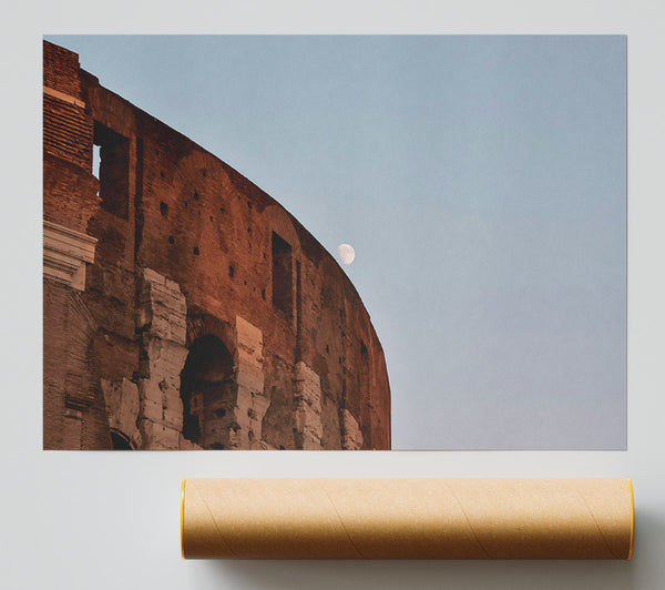 Russet Walls And Moon Print