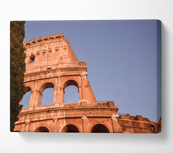  A Canvas Print of Ocher Roman Arches Canvas Art