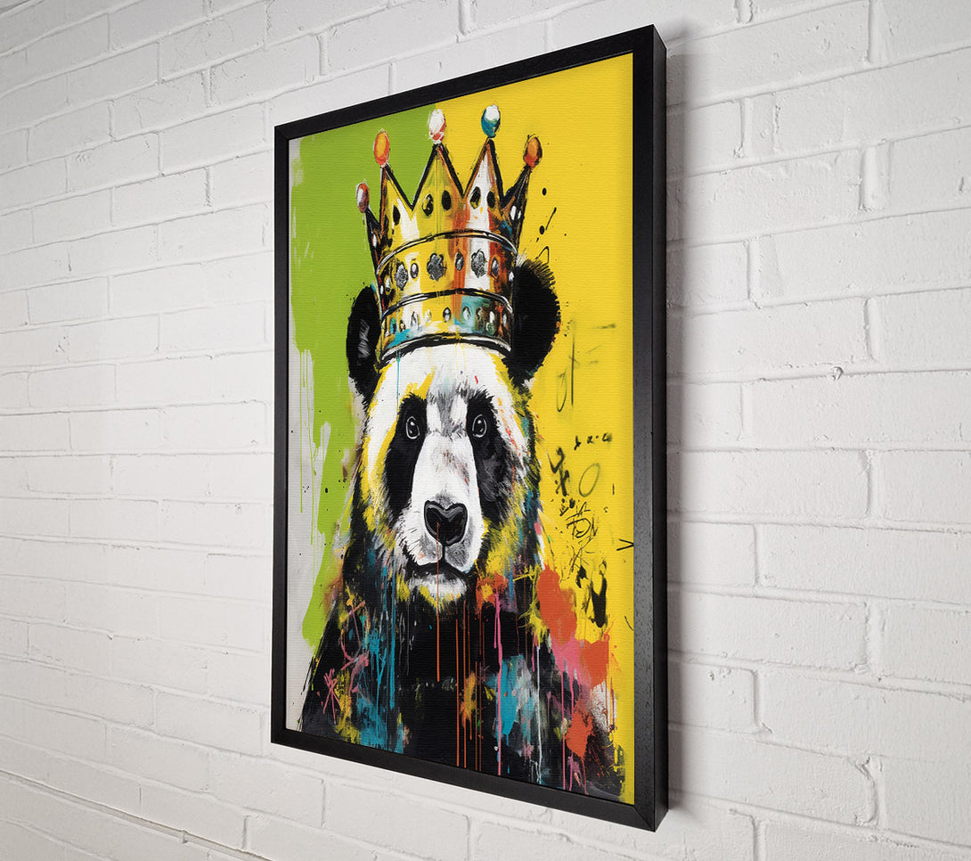  A Canvas Print of Panda King Urban Canvas Art