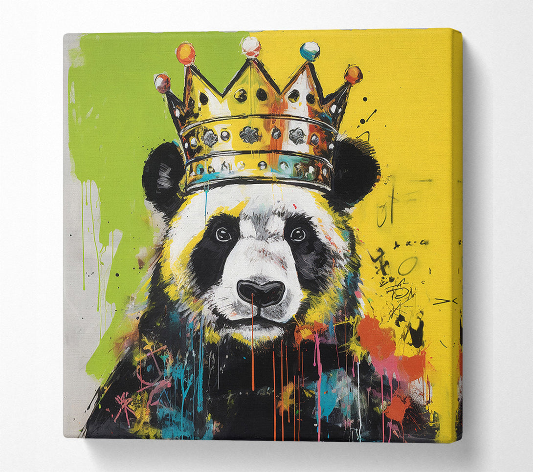  A Canvas Print of Panda King Urban Canvas Art