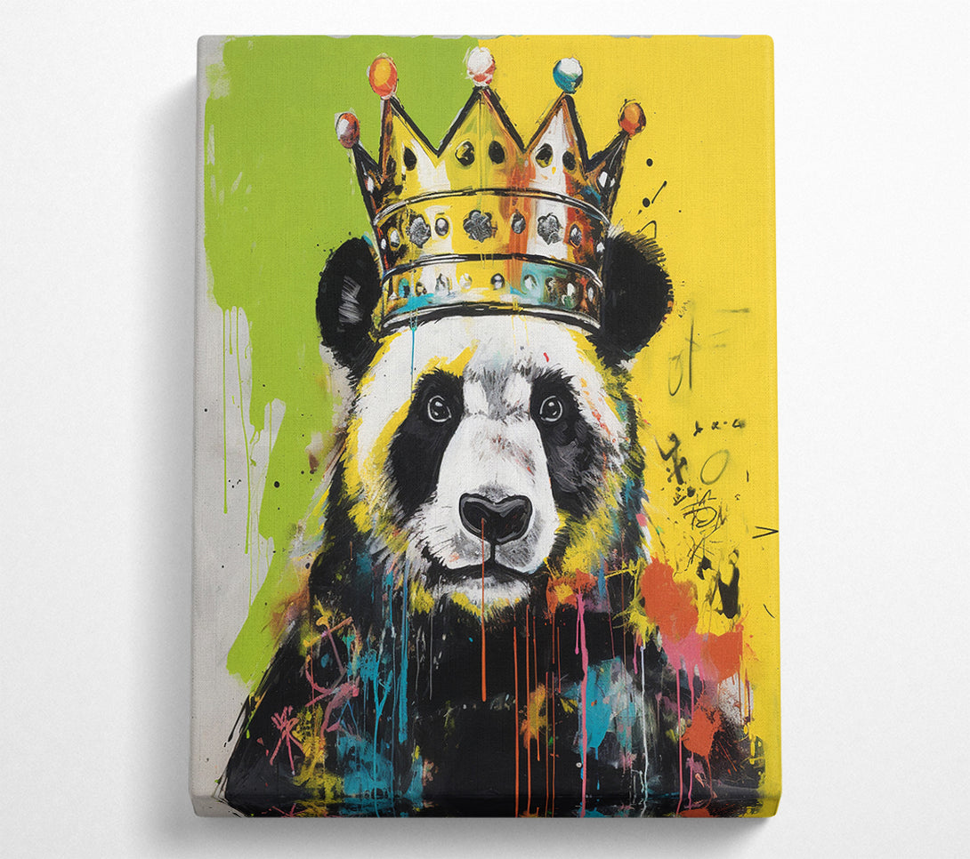  A Canvas Print of Panda King Urban Canvas Art