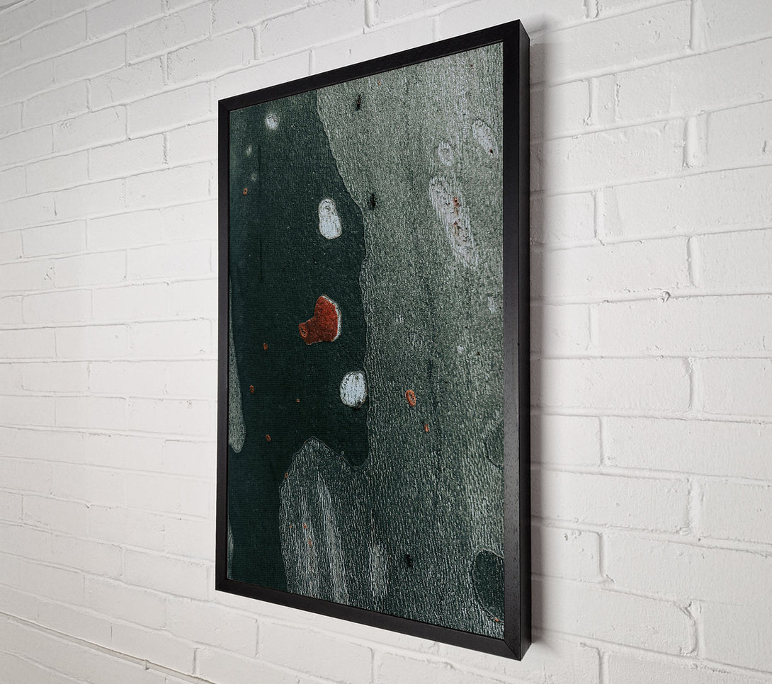  A Canvas Print of Dark Green Abstract Canvas Print