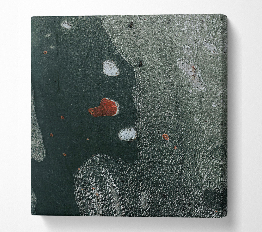  A Canvas Print of Dark Green Abstract Canvas Print