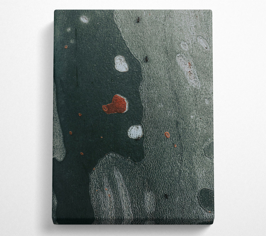  A Canvas Print of Dark Green Abstract Canvas Print