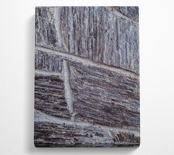  A Canvas Print of Grey Stone Layers Canvas Wall Art