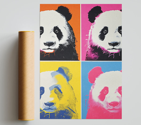 Panda Popart Print