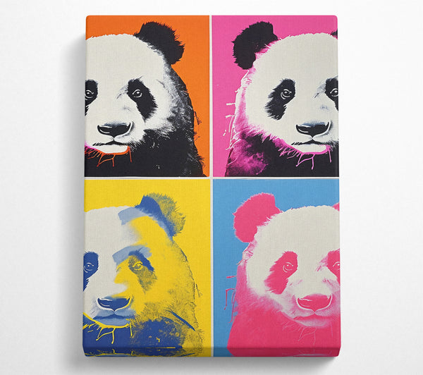  A Canvas Print of Panda Popart Canvas Art