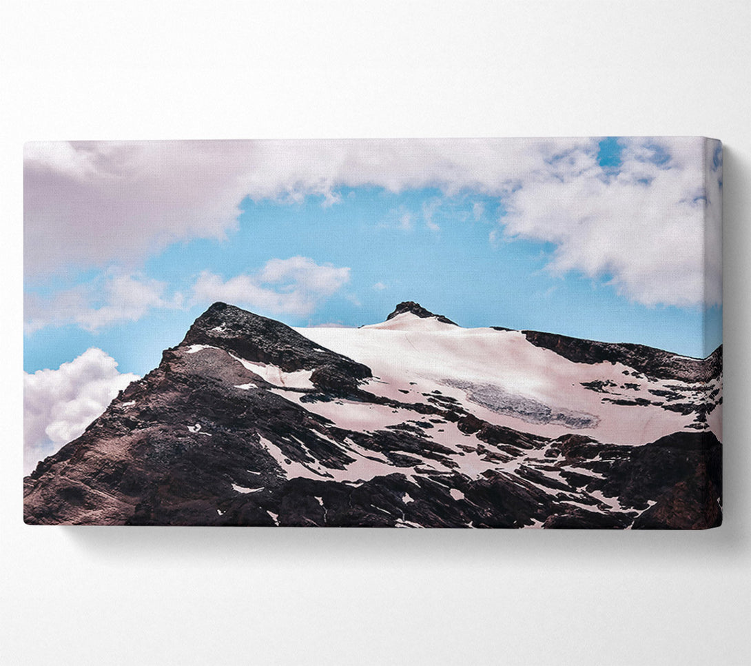  A Canvas Print of White Peak Solitude Canvas Art