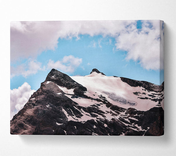  A Canvas Print of White Peak Solitude Canvas Art