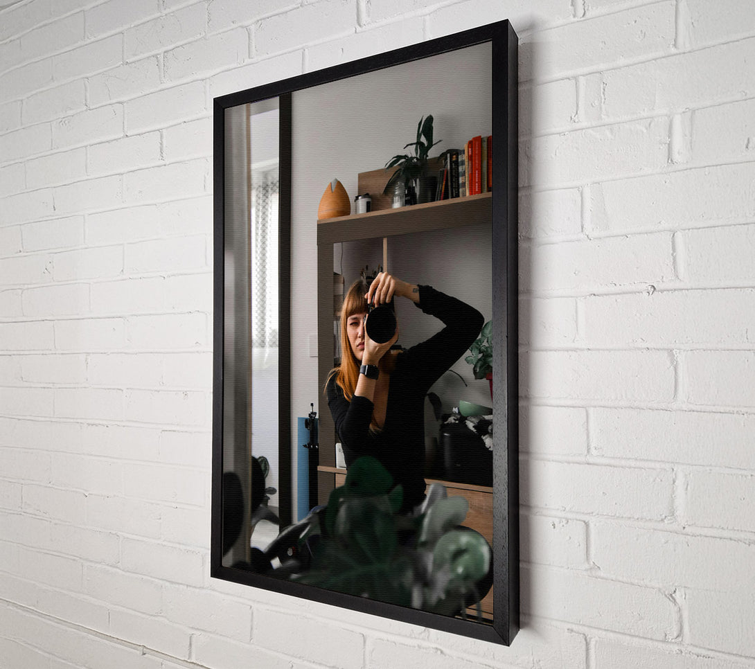  A Canvas Print of Black And Green Focus Canvas Wall Art
