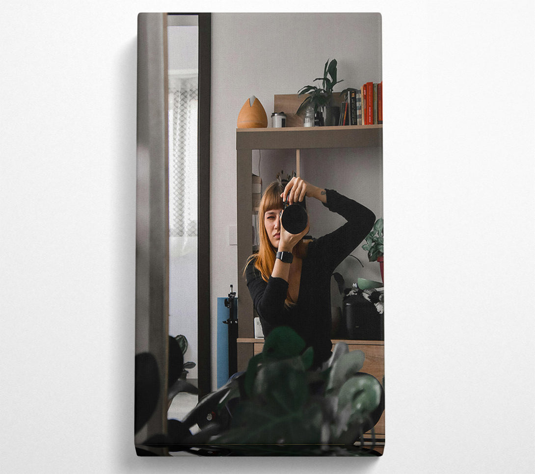  A Canvas Print of Black And Green Focus Canvas Wall Art