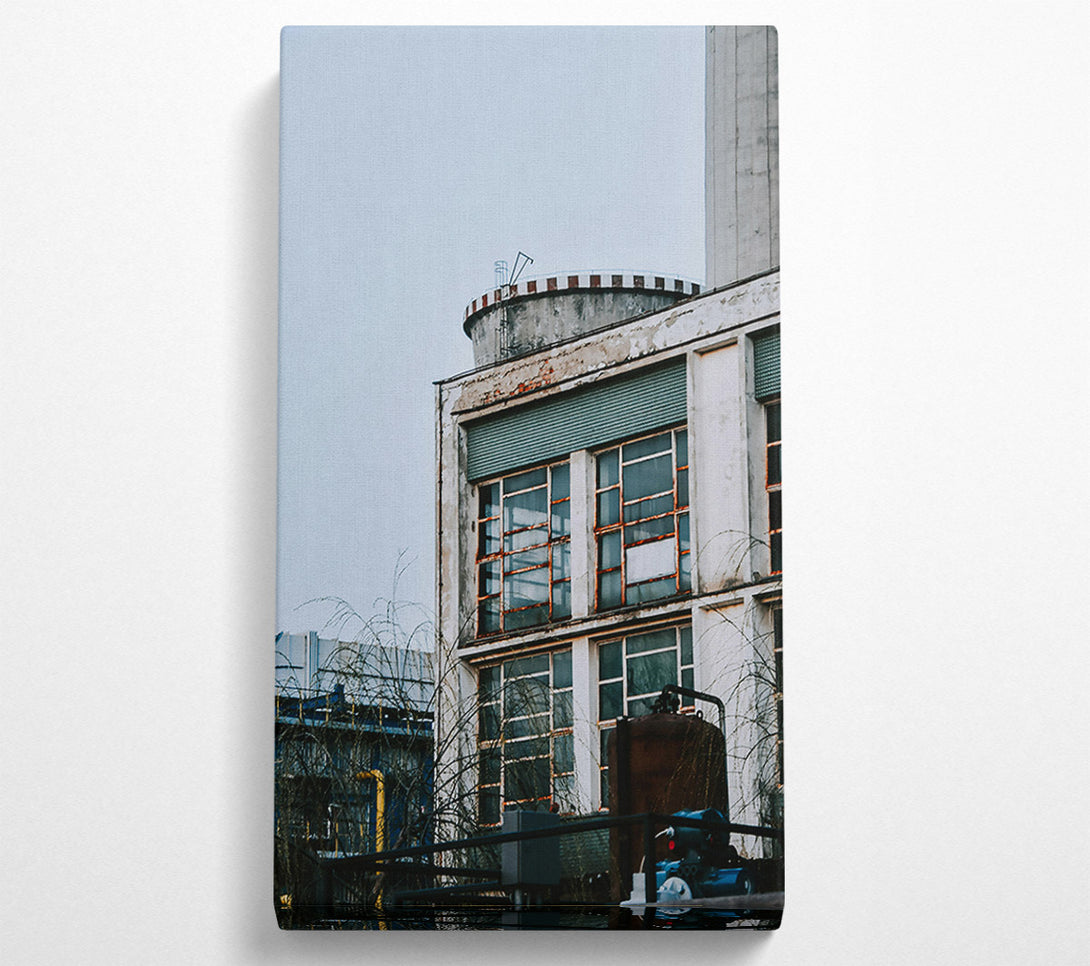 A Canvas Print of Rustic Grey Windows Canvas Print