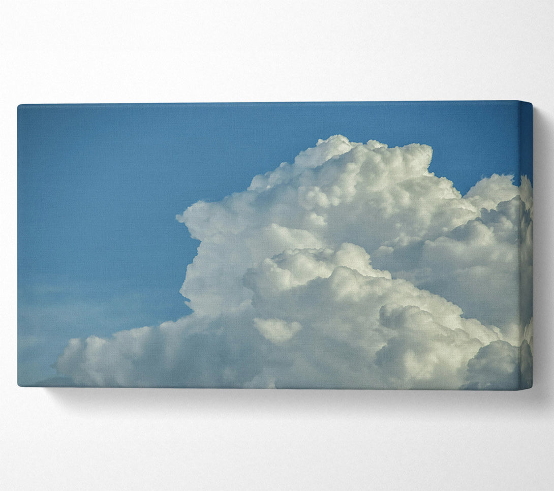  A Canvas Print of White Cumulus Cloudscape. Canvas Art
