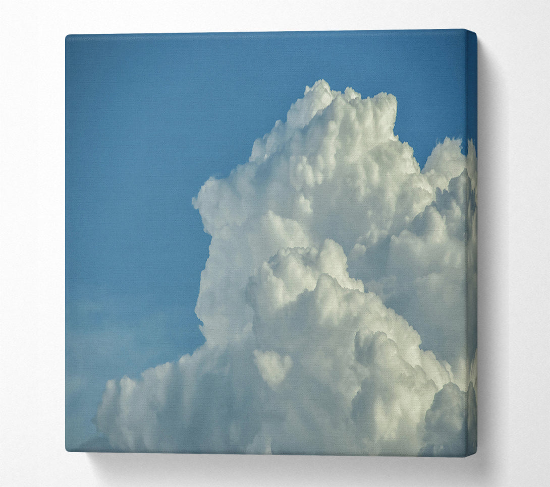  A Canvas Print of White Cumulus Cloudscape. Canvas Art