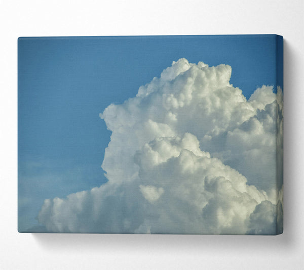  A Canvas Print of White Cumulus Cloudscape. Canvas Art