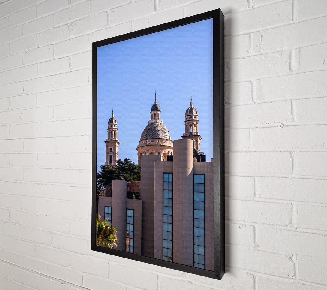  A Canvas Print of Blue Domed Cityscape Canvas Print