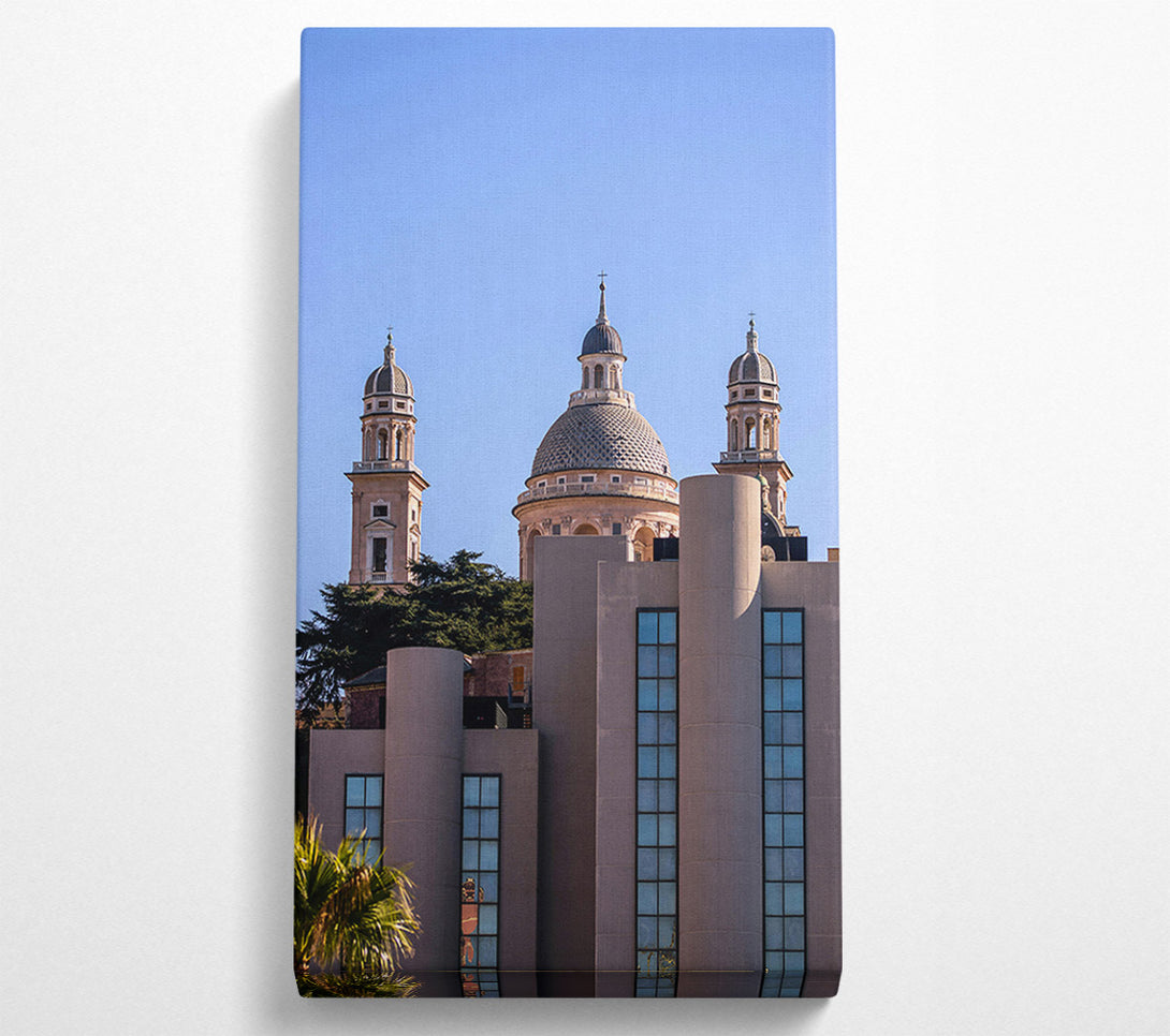  A Canvas Print of Blue Domed Cityscape Canvas Print