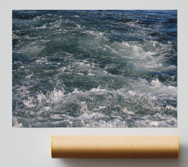 Teal Ocean'S Fury Giclee Print