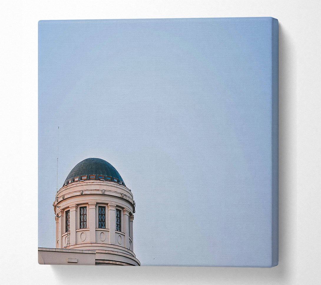  A Canvas Print of Pale Blue Dome Canvas Wall Art