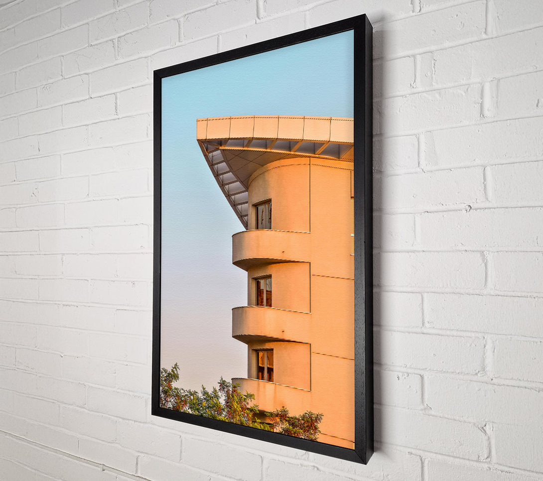  A Canvas Print of Golden Hour Balcony Canvas Print