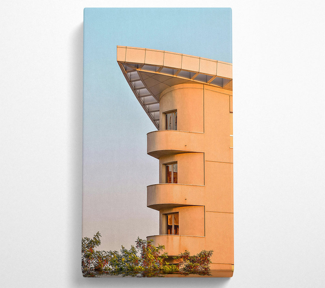  A Canvas Print of Golden Hour Balcony Canvas Print